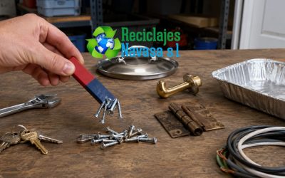 El truco del imán: cómo distinguir metales férricos y no férricos
